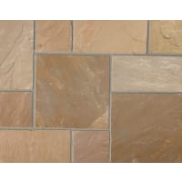 Marshalls Indian Sandstone Paving Slab 850 x 570 x 22mm Brown Multi