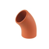 Hepworth SuperSleve 45° Bend Pipe 150mm Brown