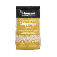 20mm Cotswold Buff Chippings 25kg Handy Bag