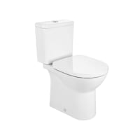 Roca Debba Close Coupled Rimless Toilet Dual Outlet White