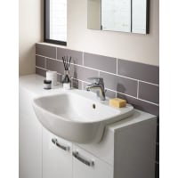 Studio Echo Semi-Countertop Washbasin 550 x 430mm White