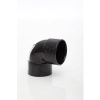 Polypipe 90° Knuckle Bend 50mm Black WS64B