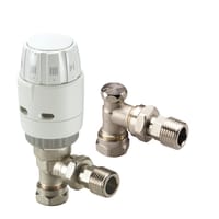 Danfoss RAS-C2 Angled Thermostatic Radiator Valve Combi Pack 10mm