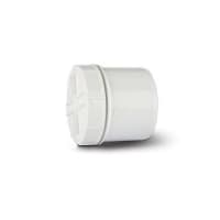 Polypipe Screwed Access Plug and Cap 110mm White SA62W