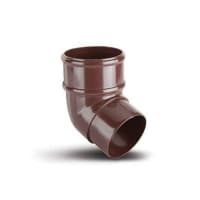Polypipe 112.5° Round Offset Bend 68mm Brown RR127BR