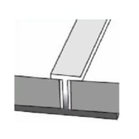 Showerall Aluminium Extrusion Join 2450 x 30 x 11mm Silver