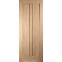 JELD-WEN Oregon Oak Cottage Etch Glazed Internal Door 1981 x 533 x 35mm White
