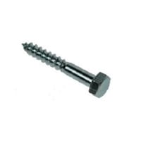 M10 Hexagon Head Coachscrew 130mm L Bright Zinc Plated