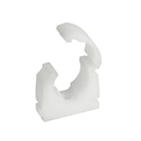 Talon Single Hinged Pipe Clip 15mm White