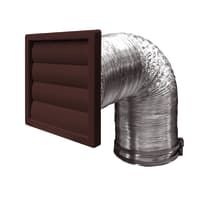 Airflow 150mm Cooker Hood Duct Kit in Brown