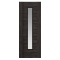 JB Kind Alabama Cinza Clear Glazed Pre-Finished Internal Laminated Door 1981 x 838 x 35mm Dark Grey