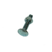 Grade 4.8 Cup Square Hex Carriage Bolt & Nut DIN603/555 CE M10 x 120mm Bright Zinc Pltd  Box of 25