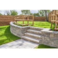 Tobermore Secura Grand Retaining Wall Block 400 x 230 x 200mm Slate