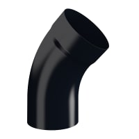 Lindab Pipe Bend with Socket 45° BM 75mm Black