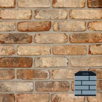 The Brick Tile Company Brick Slips Tile Blend 1 Brown - Sample Panel