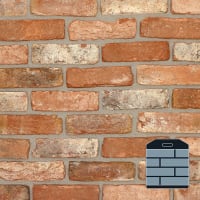 The Brick Tile Company Brick Slips Tile Blend 4 Red - Sample Panel