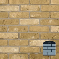 The Brick Tile Company Brick Slips Tile Blend 8 Yellow - Sample Panel