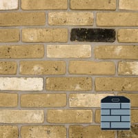 The Brick Tile Company Brick Slips Tile Blend 9 Yellow - Sample Panel