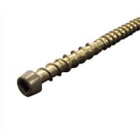 Alchemy Colour Headed Screws  Brown (Pack of 25)