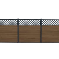 Piranha Composite Fence Diagonal Trellis 1800 x 450 x 20mm