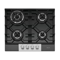 Caple 59cm Gas On Glass Hob 4 Burner Black