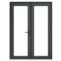 PVC-U French Door Left Hand Master 1490 x 2055 mm Grey/White