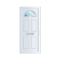 PVC-U Single Door Georgian 1 Glazed Left Hand 840 x 2090 mm White