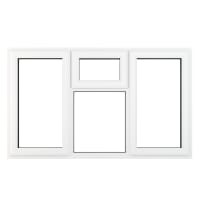 Crystal Triple Glazed Window White LH & RH Top Hung 965 x 1770mm Clear