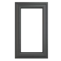 Crystal Triple Glazed Window Grey/White LH 610 x 1190mm Clear