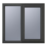 Crystal Triple Glazed Window Grey/White RH 905 x 965mm Obscure