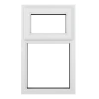 Crystal Triple Glazed Window White Top Hung 610 x 820mm Clear