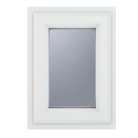 Crystal Triple Glazed Window White Top Hung 610 x 1040mm Obscure