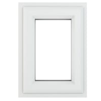 Crystal Triple Glazed Window White Top Hung 610 x 1040mm Clear