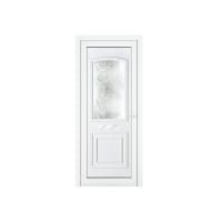 Crystal uPVC Front Door Two Panel Large Glass Balmoral White Left Hand Obscure Glass  920x2090mm