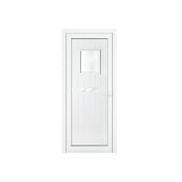 Crystal uPVC Front Door Small Square glass Chatsworth White Left Hand Obscure Glass 920x2090mm