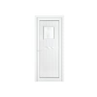 Crystal uPVC Front Door Small Square glass Chatsworth White Right Hand Obscure Glass 920x2090mm