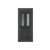 Crystal uPVC Front Door 4 Panel 2 Glass Kensington Grey/White Right Hand Obscure Glass 920x2090mm