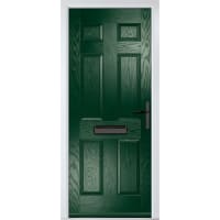 Muirfield solid Green None Glass 920 x 2090mm Left Hand