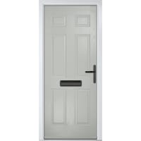 Muirfield solid Agate Grey None Glass 920 x 2090mm Left Hand