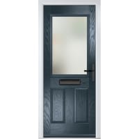 Lytham Anthracite Grey Clear Glass 920 x 2090mm Left Hand