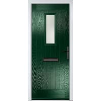 Sunningdale Green Stipolytte Glass 890 x 2090mm Left Hand