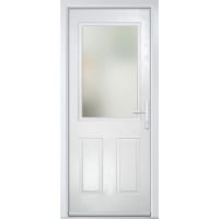 Lytham White Clear Glass 890 x 2090mm Left Hand