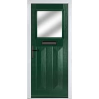 Eaton Green Clear Glass 890 x 2090mm Right Hand