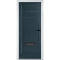Monza Solid Anthracite Grey No Glass 890 x 2090mm Left Hand