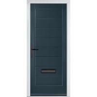 Monza Solid Anthracite Grey No Glass 890 x 2090mm Right Hand