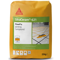 SikaCeram-621 FlowFix Jointing Compound 20kg Light Grey