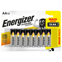 Energizer Alkaline Power AA Battery Pack of 12