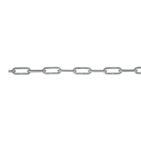 Long Link Chain Zinc 3 x 26 x 8mm x 2.5m