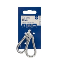 Carbine Hook Zinc Plated 6 x 60mm Pack of 2