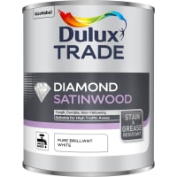Dulux Trade Diamond Satinwood Pure Brilliant White 1L
